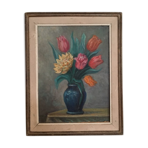Tableau bouquet vintage