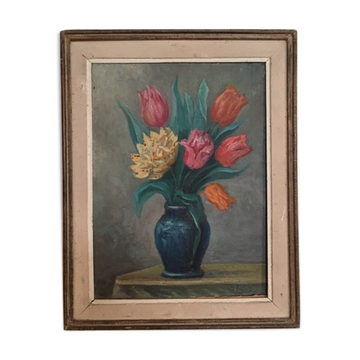 Tableau bouquet vintage