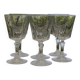 6 crystal water glasses from ARQUES. VERSAILLES model.