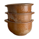 Set of three bowls in ancient sandstone