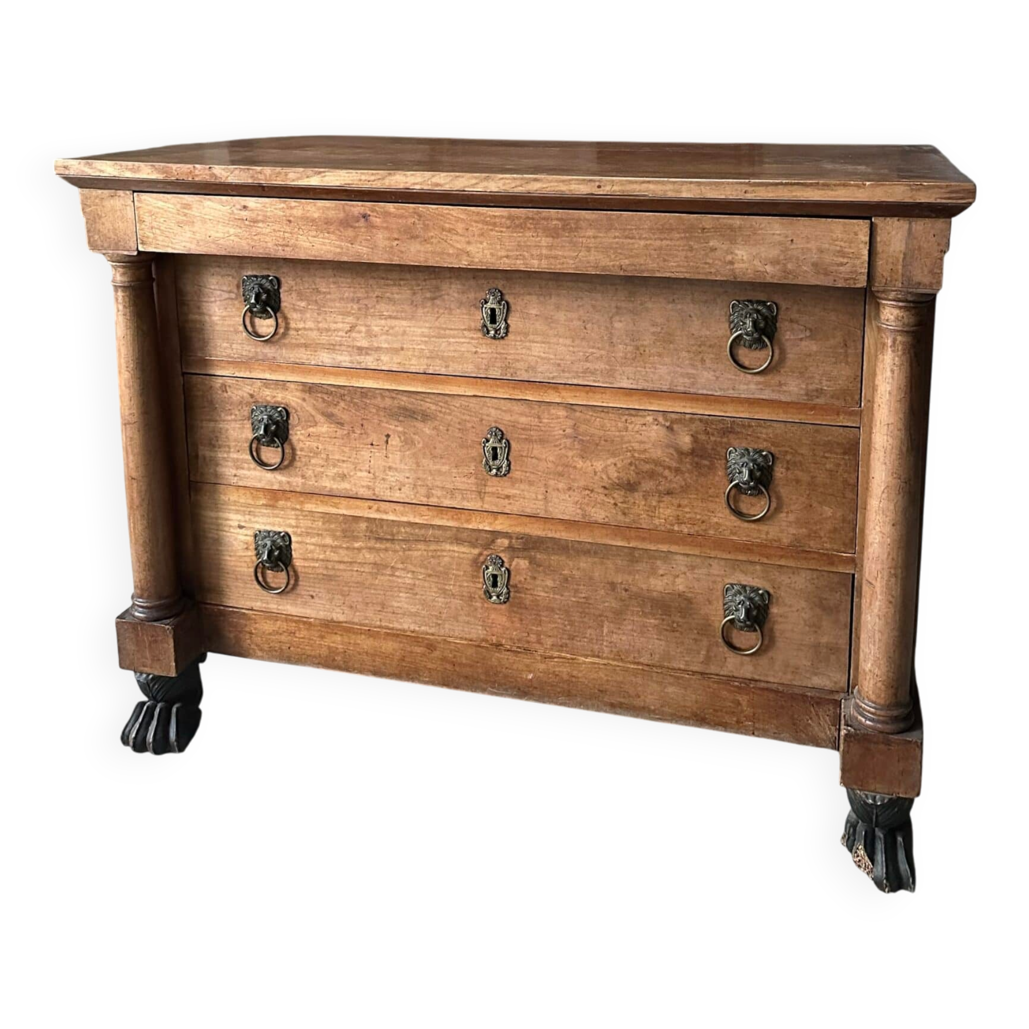 Commode en merisier de style retour d’Égypte vers 1800