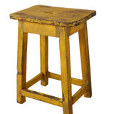 Old Burmese teak workshop stool