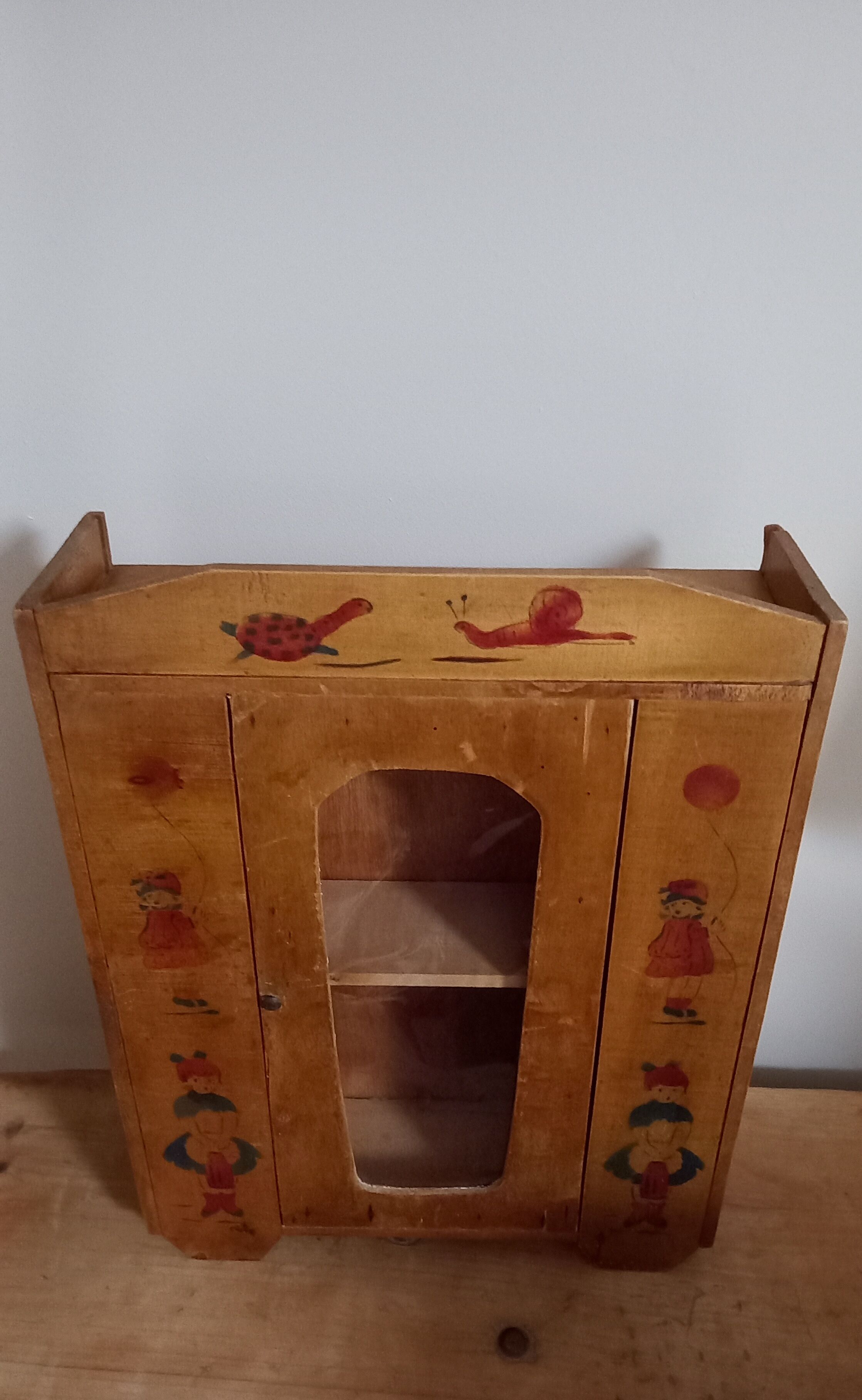 Vintage wooden children's room cabinet