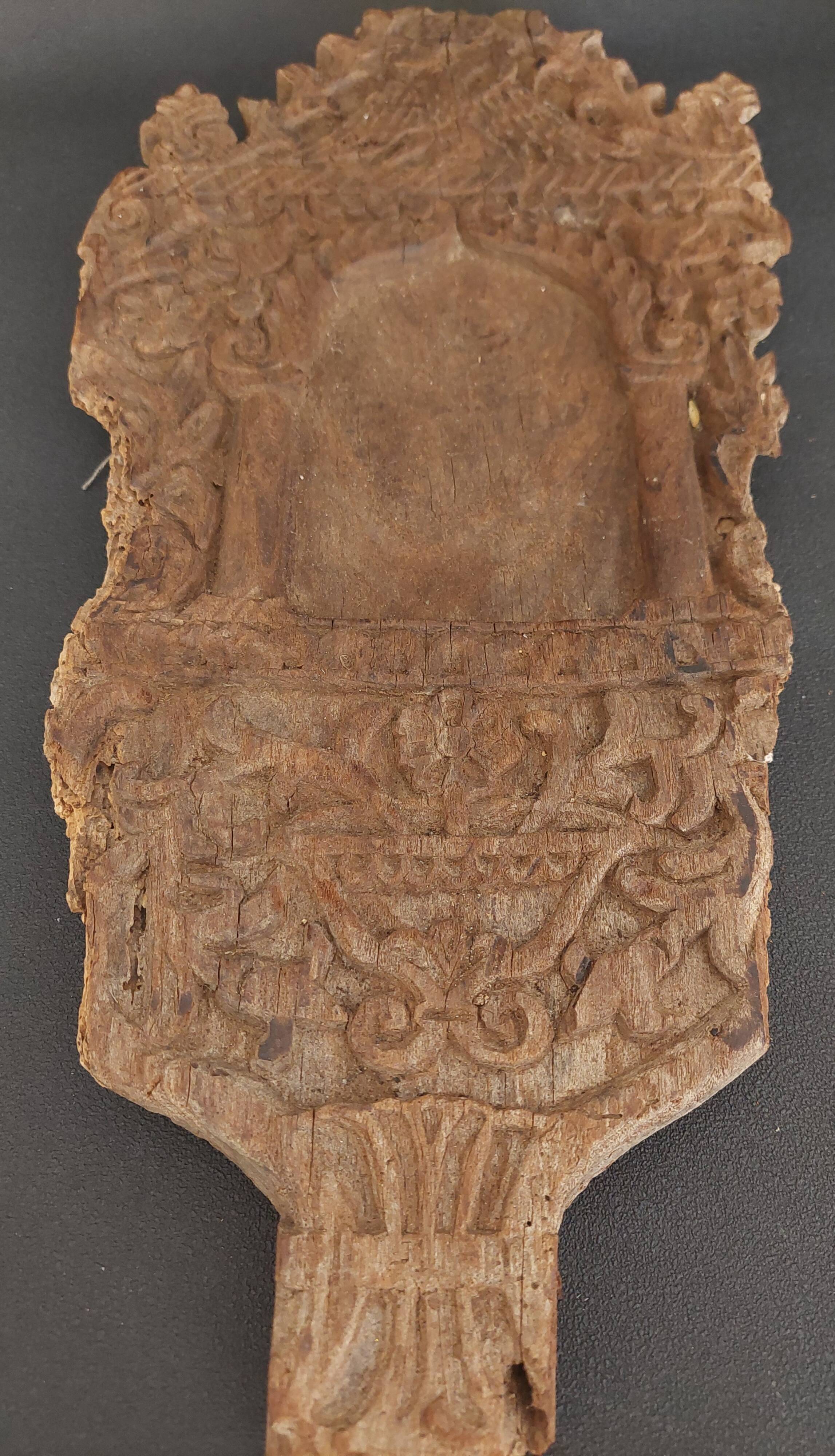 18th century carved wooden panel from Eastern Europe