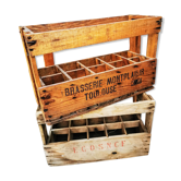Locker door wooden bottles