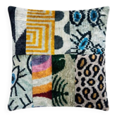 Vintage ikat cushion cover 51x51 cm