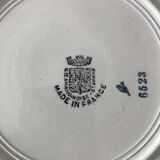 Set of 6 plates and 1 dish St Amand.