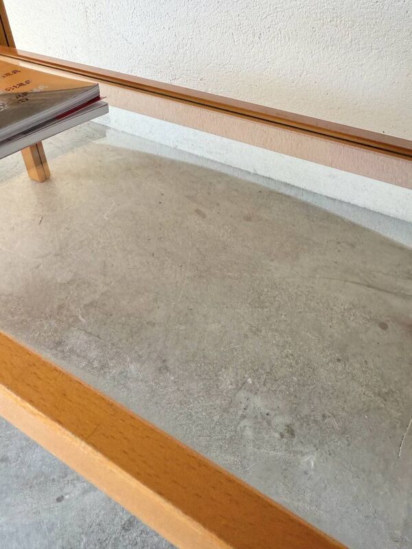 Table basse ovale en hêtre, Ikea 1980