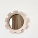 Contemporary French ceramic mirror, "Gioielli" by Renzo Maar.