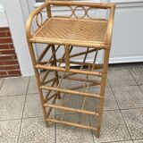 Vintage rattan chiffonier