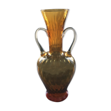 Amber amphora vase