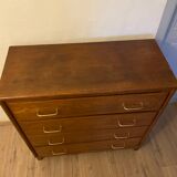 Vintage wooden chest of drawers with 4 drawers