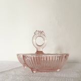 Pink double glass salt shaker