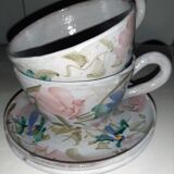 Jjl vallauris artistic ceramic lunch cups