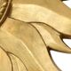 Vintage Gold Sunburst Convex Mirror 54cm
