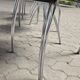 Set of 4 postmodern chairs with chrome and perforated mesh, Italy, 1980.