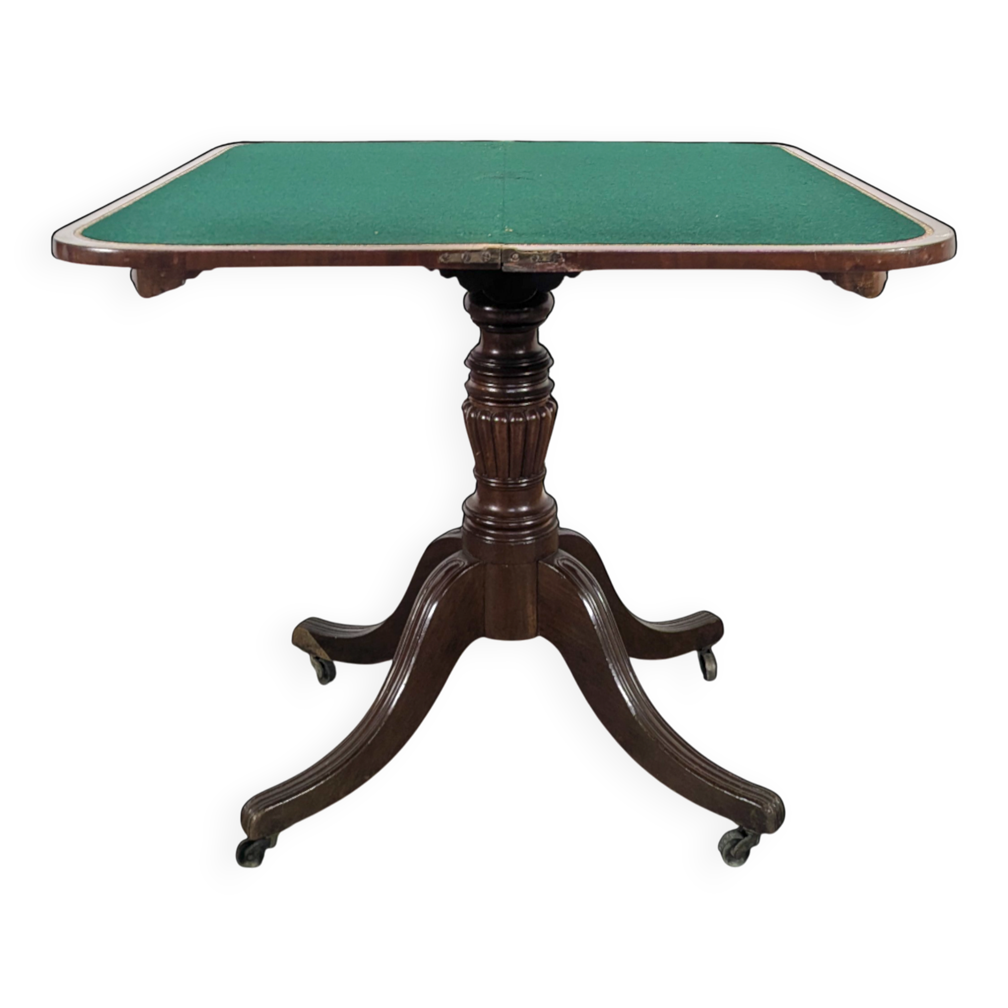 Table à jeux anglaise en acajou