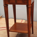 2 old bedside tables in marquetry