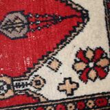 Vintage pakistani carpet lahore handmade 46cm x 64cm 1950s, 1c764