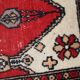 Vintage pakistani carpet lahore handmade 46cm x 64cm 1950s, 1c764