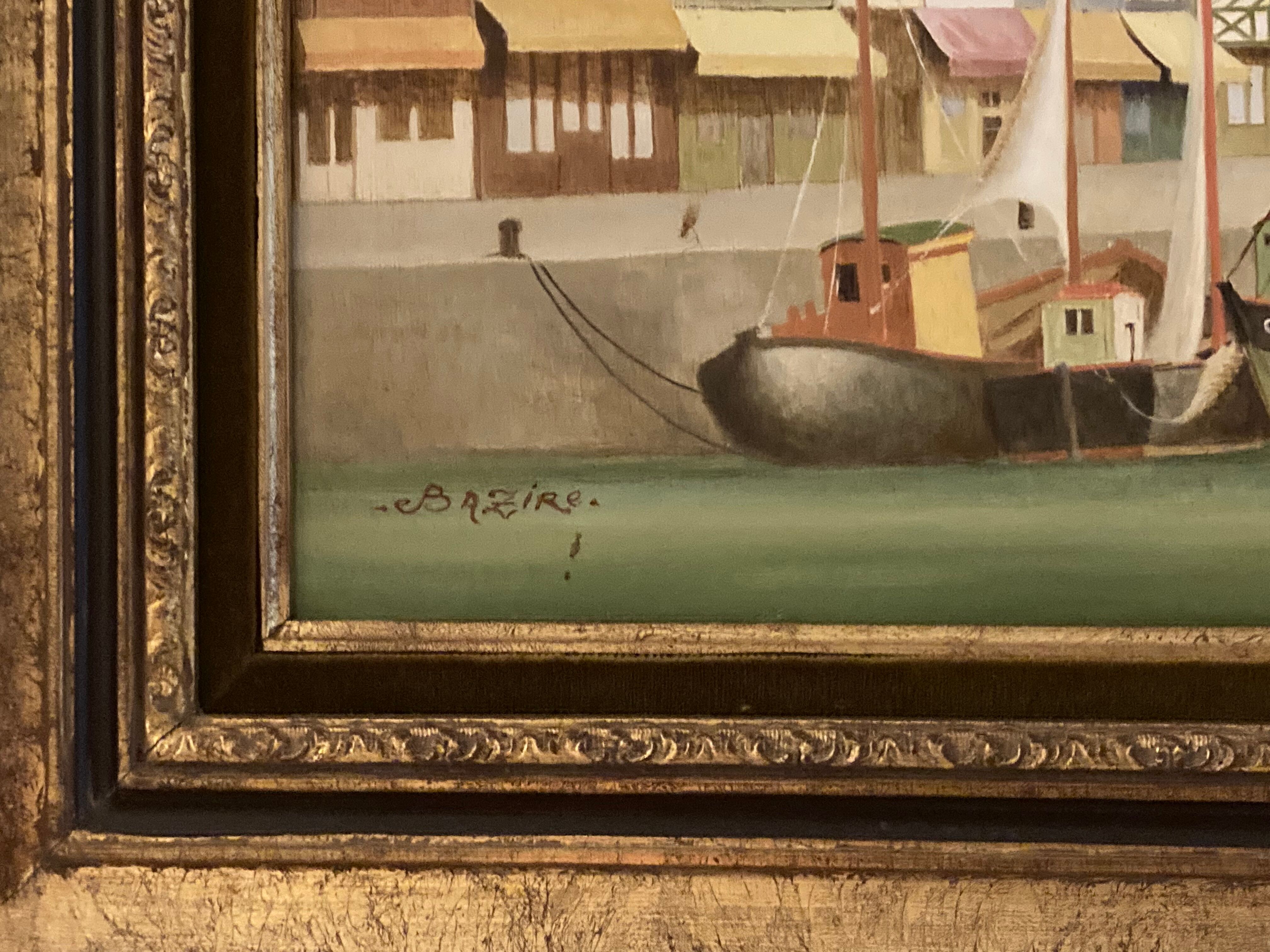 Painting by Pierre Bazire, honfleur