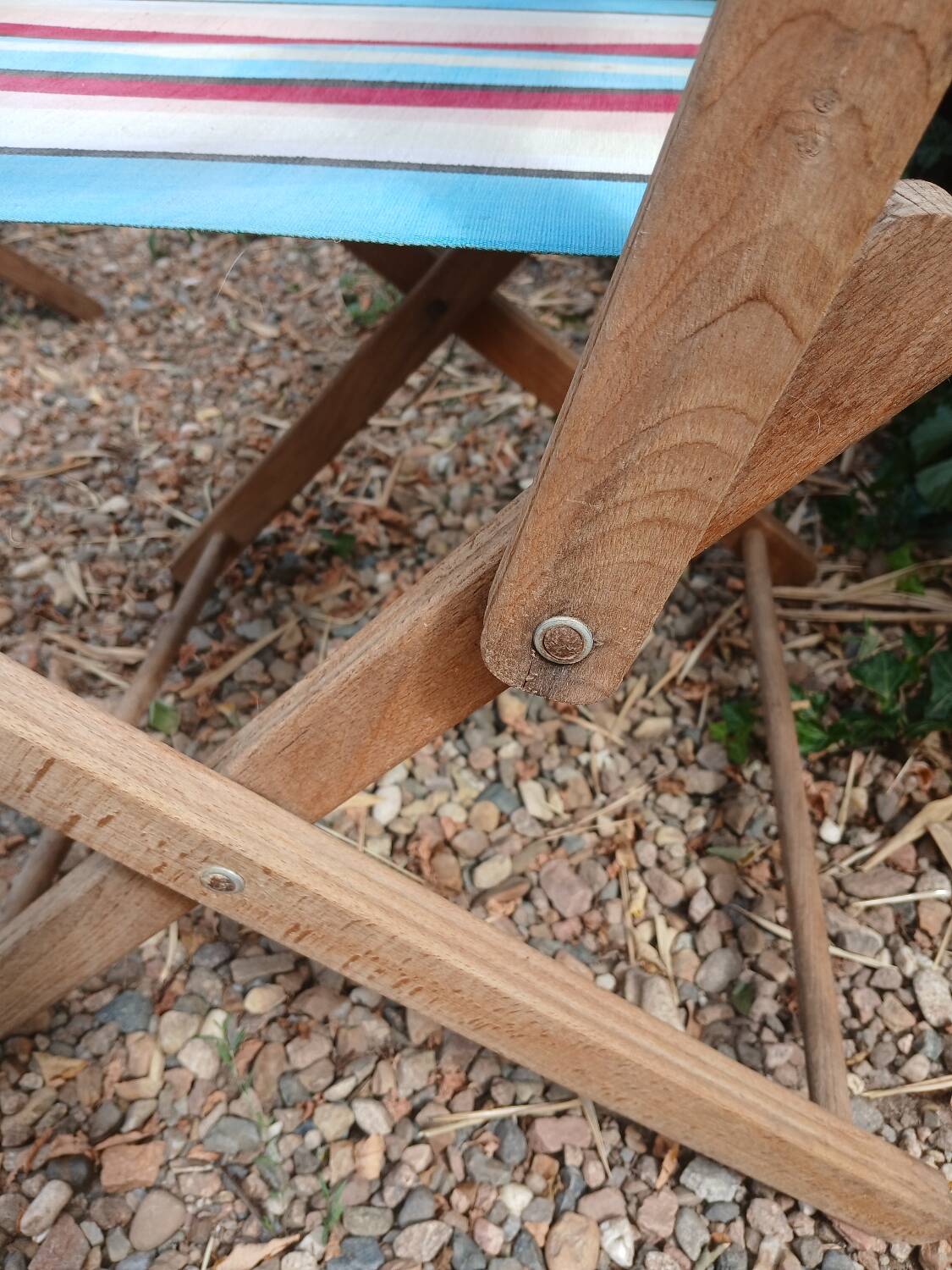 3 antique folding garden armchairs