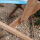 3 antique folding garden armchairs