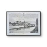 Pau, Pyrénées-Atlantiques, printed illustration from 1883.