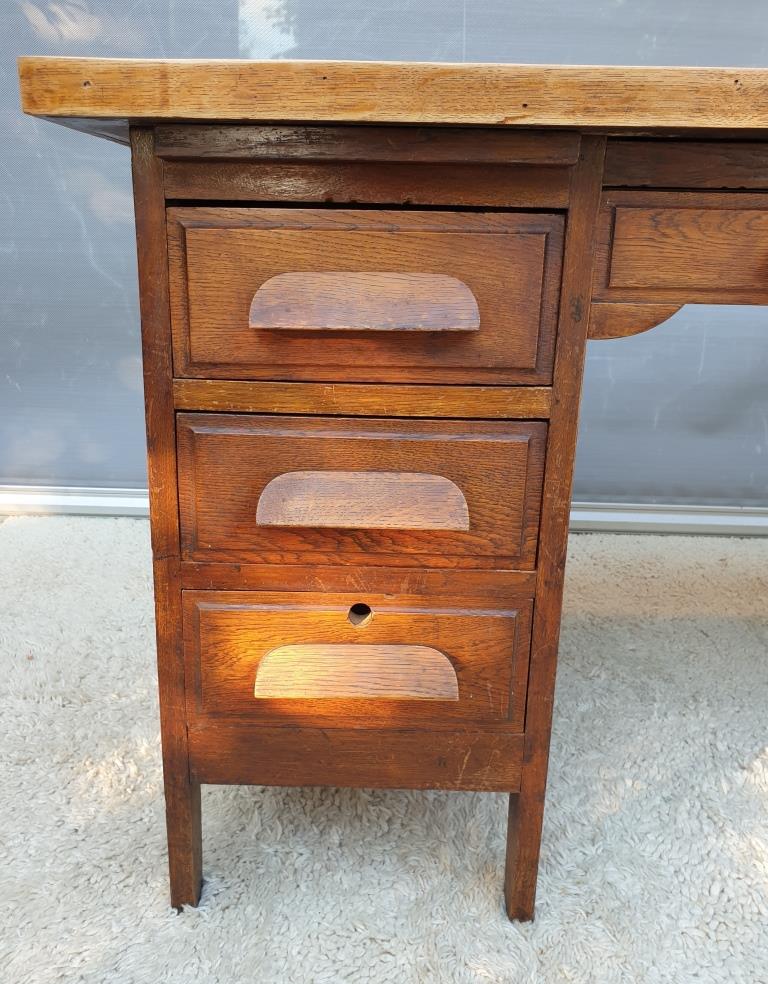 Minister's desk 1930 parquet oak