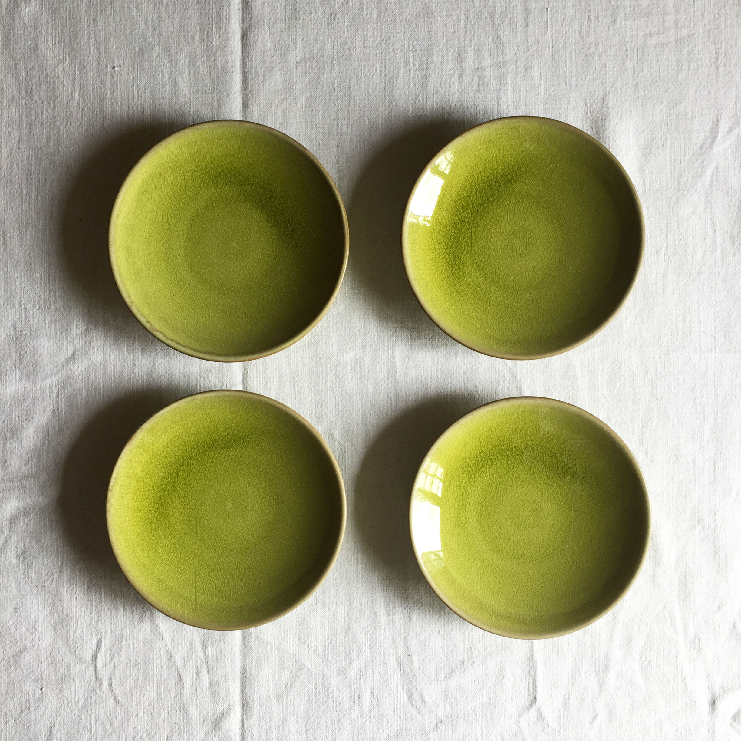 Set of 4 cups tea/coffee Jars with saucers