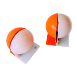 Set of 2 italian table lamps, 1970s