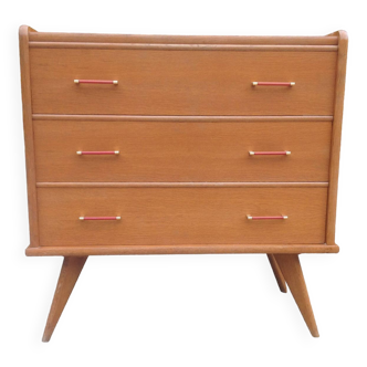 Vintage chest of drawers with compass feet