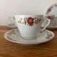 Vintage lot de 3 tasses et 4 soucoupes motif floral