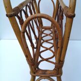 Vintage rattan magazine door