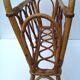 Vintage rattan magazine door