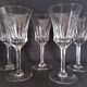 Set of 6 water glasses and 6 wine glasses in cut crystal Val Saint Lambert