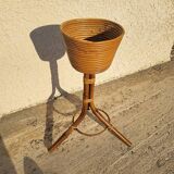 RATTAN FLOWER POT HOLDER 1960