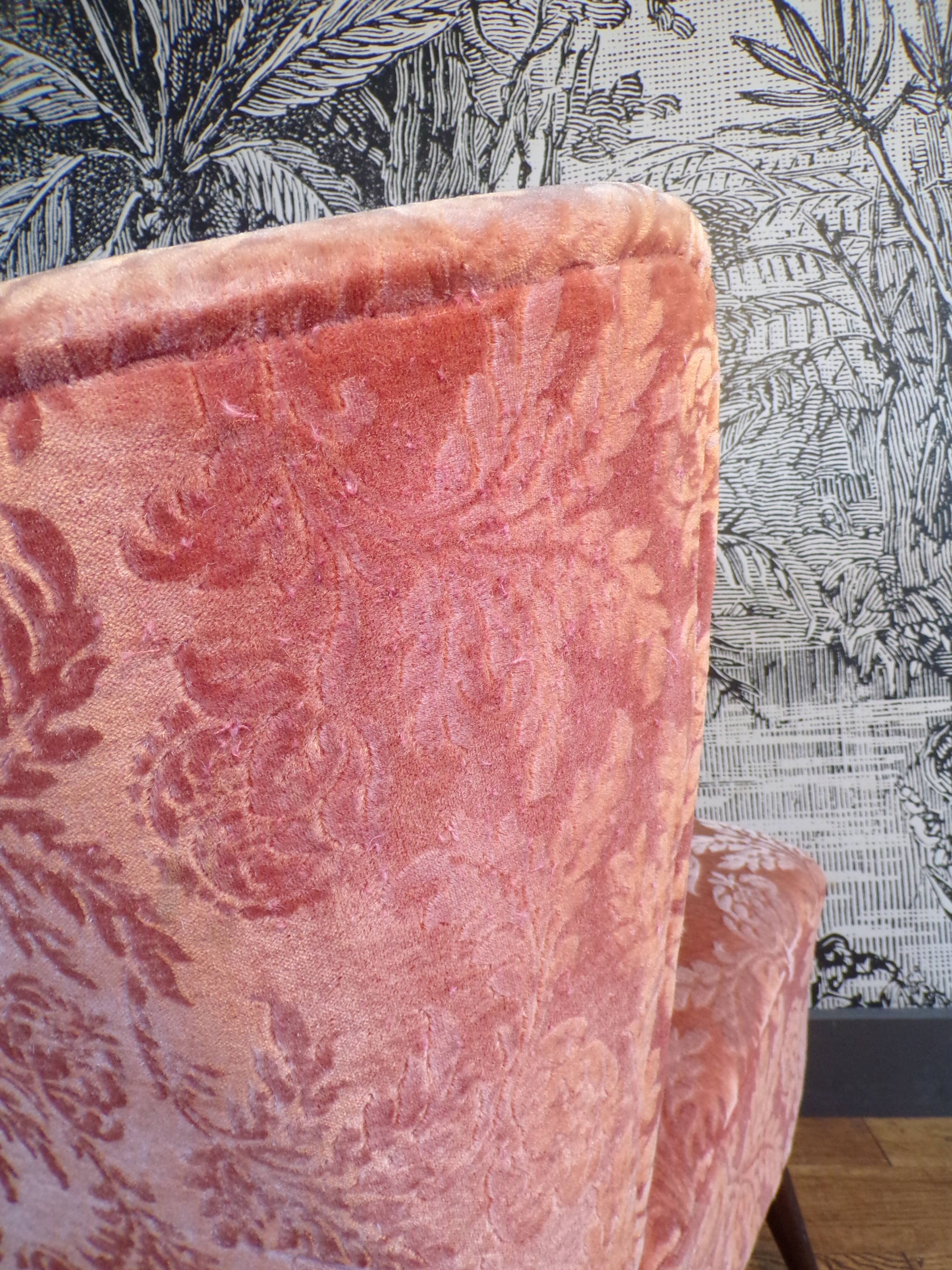 Pink cocktail armchair