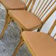 Série de 4 chaises bistros vintage 1950-60 assises Skaï