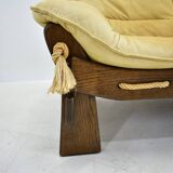 1970s Three Seater leather Sofa , Brazil