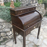 Solid wood cylinder desk