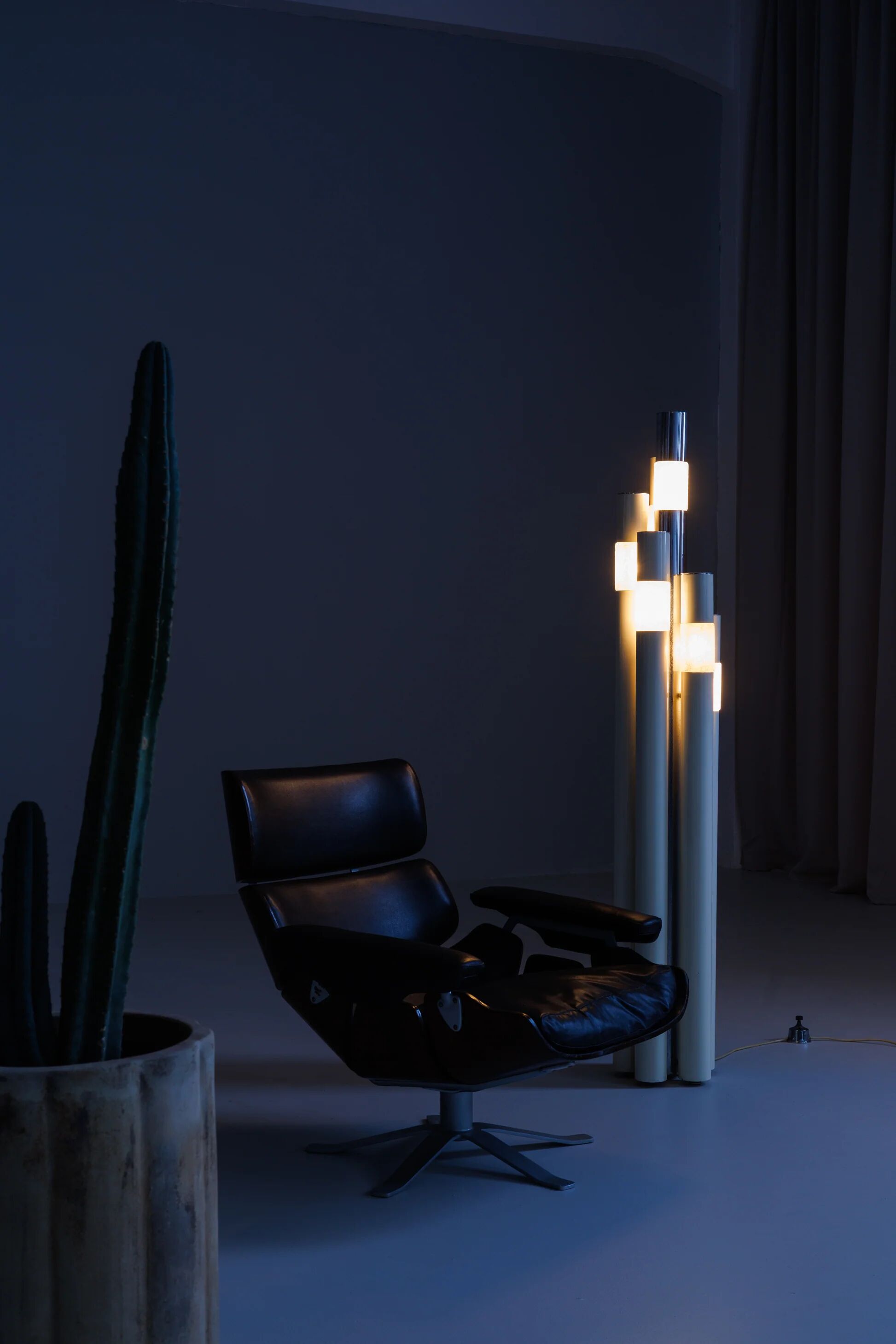 Sculptural floor lamp by Angelo Brotto for Esperia