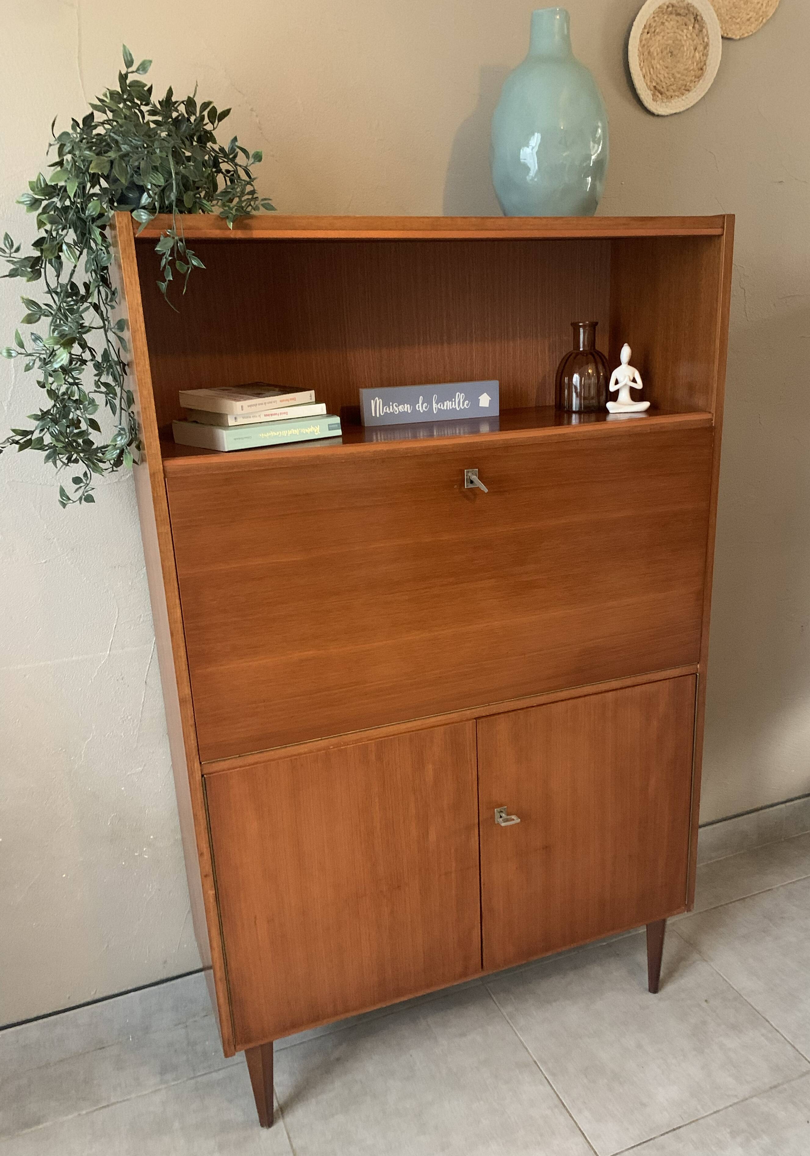 Scandinavian teak secretary, 1960s