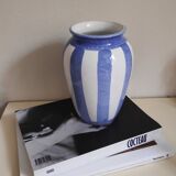 Vase bleu et blanc