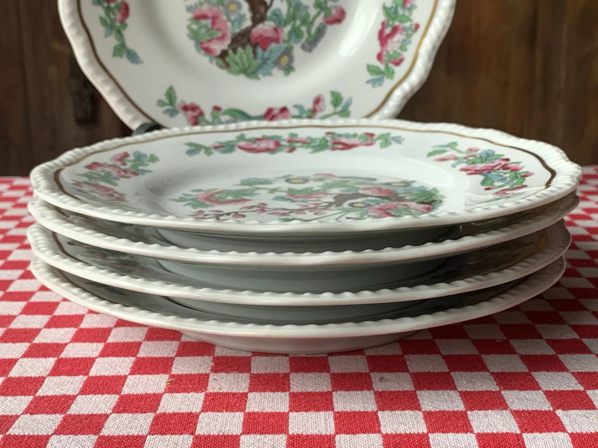 5 dessert plates Bernardaud Arbre des Indes anciennes