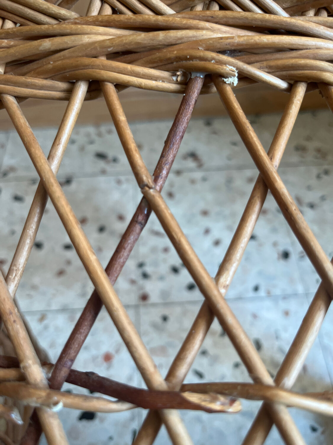 Child's wicker armchair