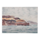 Camille COMBE : Santorin, Monotype original signé