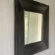Vintage Wall Mirror Black Wooden Frame 33x36cm