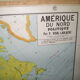 School map Vidal-Lablache n ° 19 'North America policy' at Armand Colin