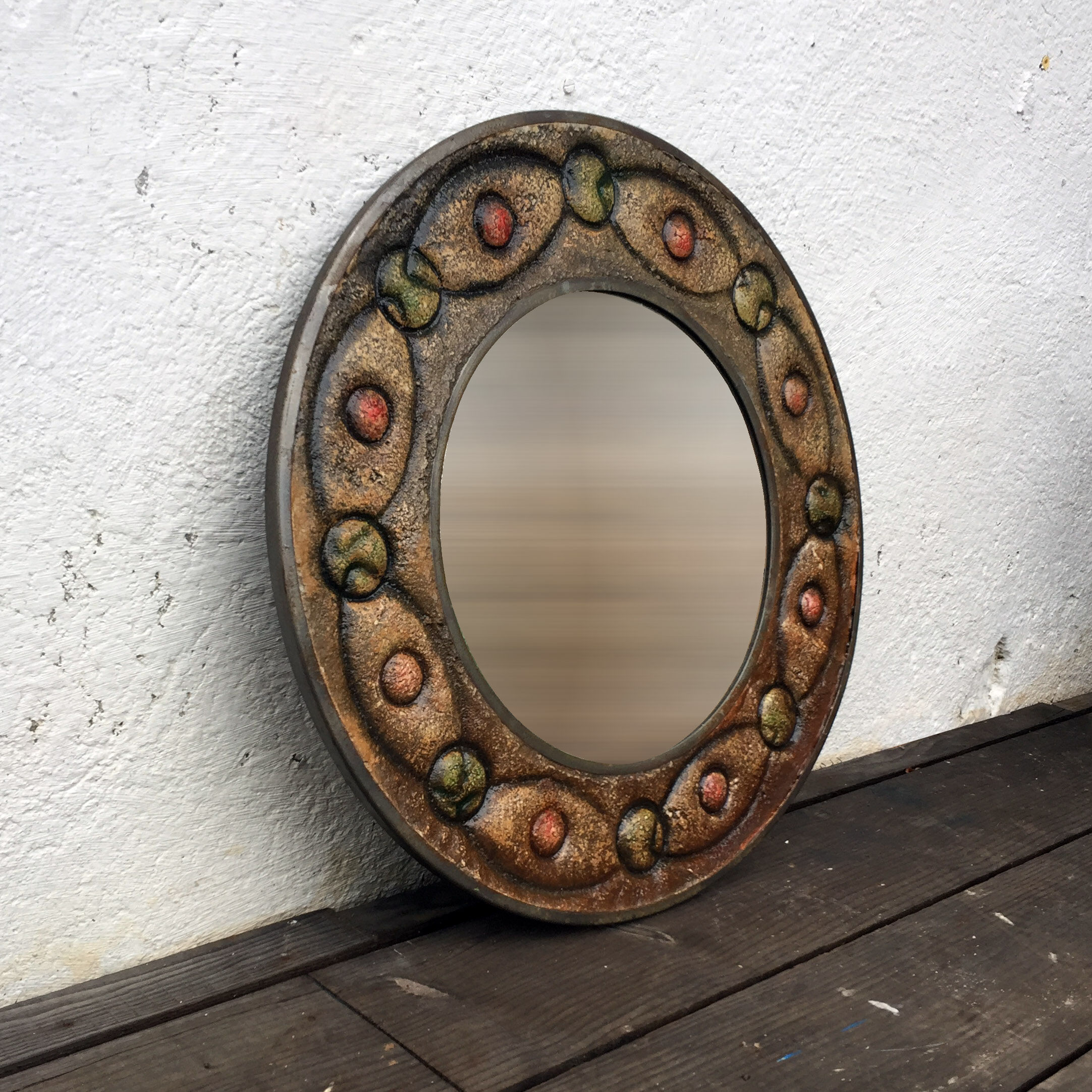 Ceramic mirror 49cm